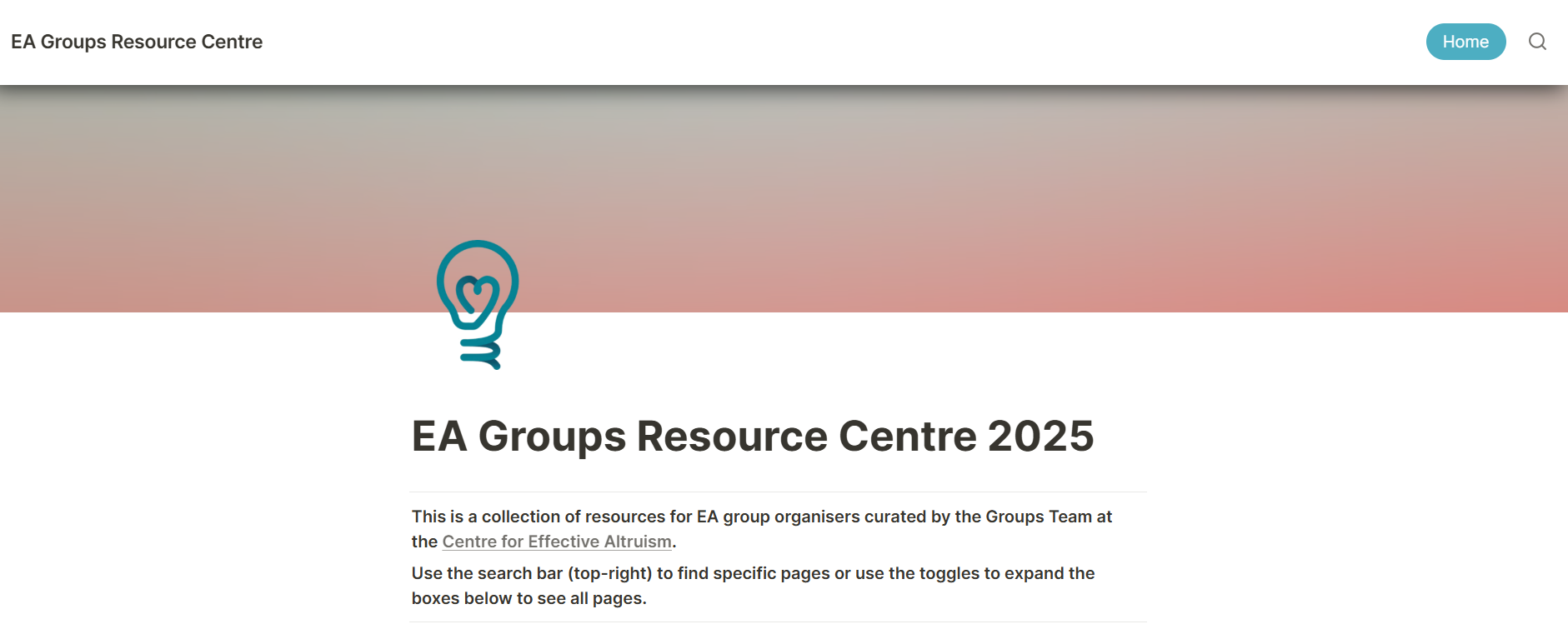 EA Groups Resource Centre